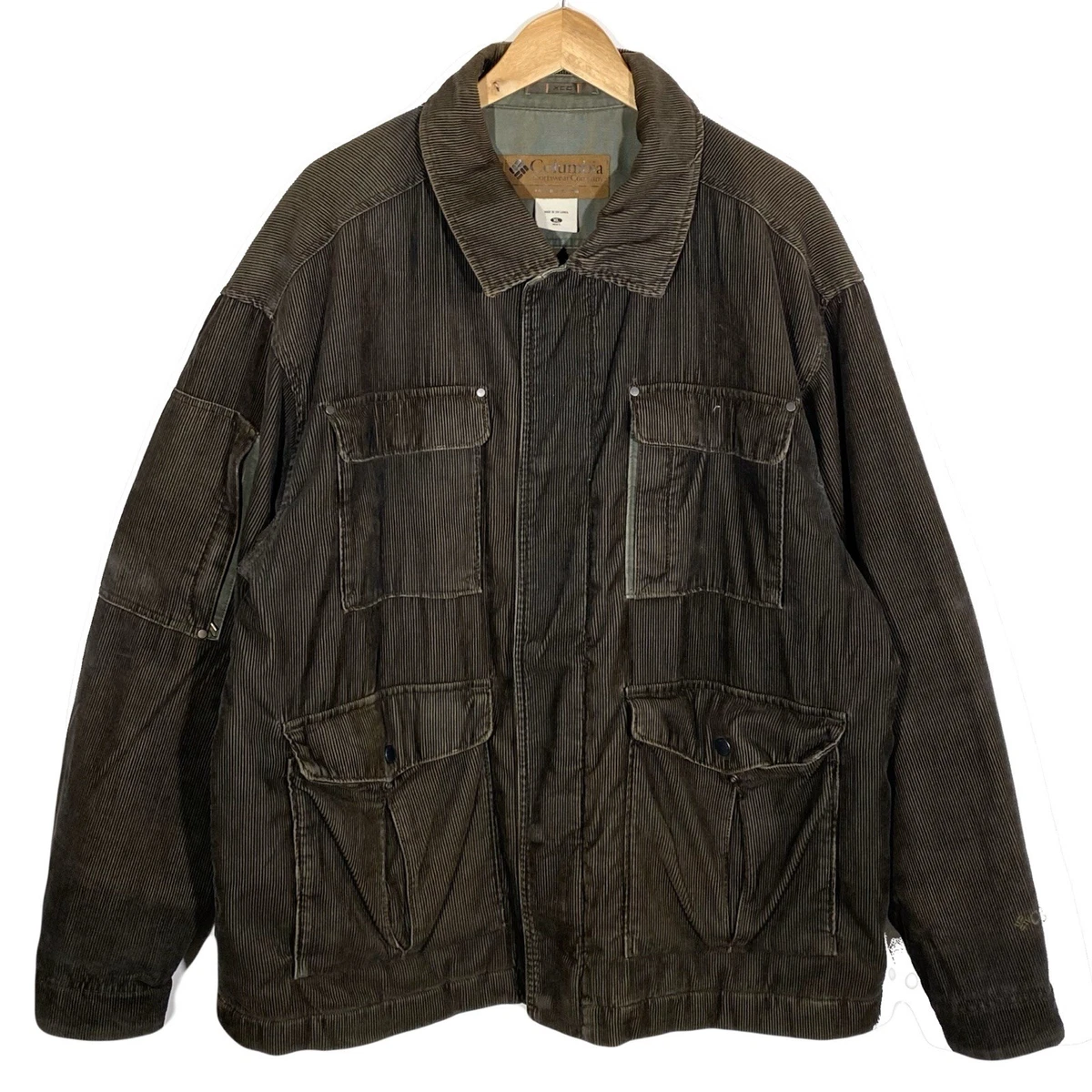 Veste Columbia XCO Velours Côtelé Vintage Années 2000 – Taille XL, Un Look Rétro Cool !