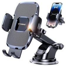 [Ultra-Durable Cell Phone Holder for Car, Universal Mount Black
