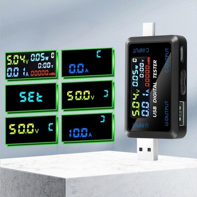 USB 10-in-1 Digital Power Tester Voltmeter für Mobilgerät Ladecheck
