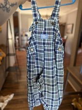 24m Vintage Oshkosh Plaid Overalls Vestbak