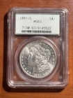 1881-S Morgan Silver Dollar - PCGS MS63 OLD GREEN HOLDER OGH