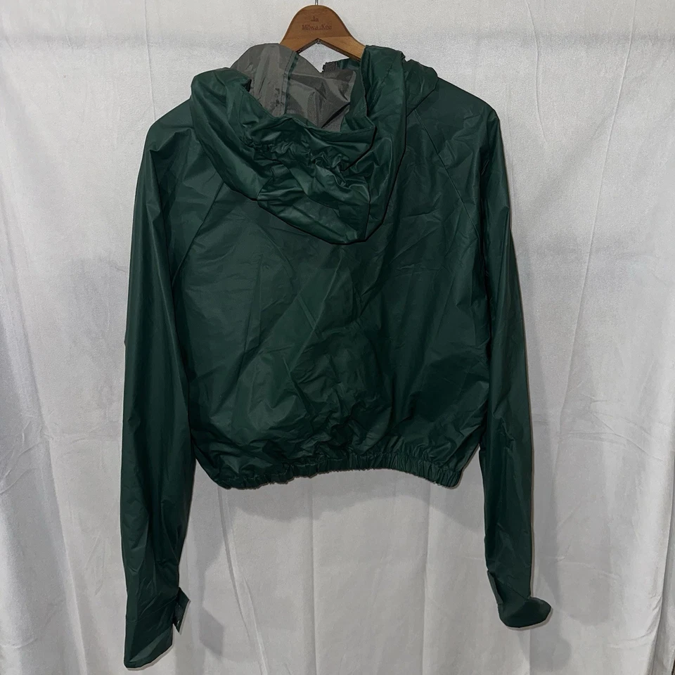 Vintage Columbia Wading Fly Fishing Jacket Hooded Waterproof PVC Sz Large - Image 2 of 4