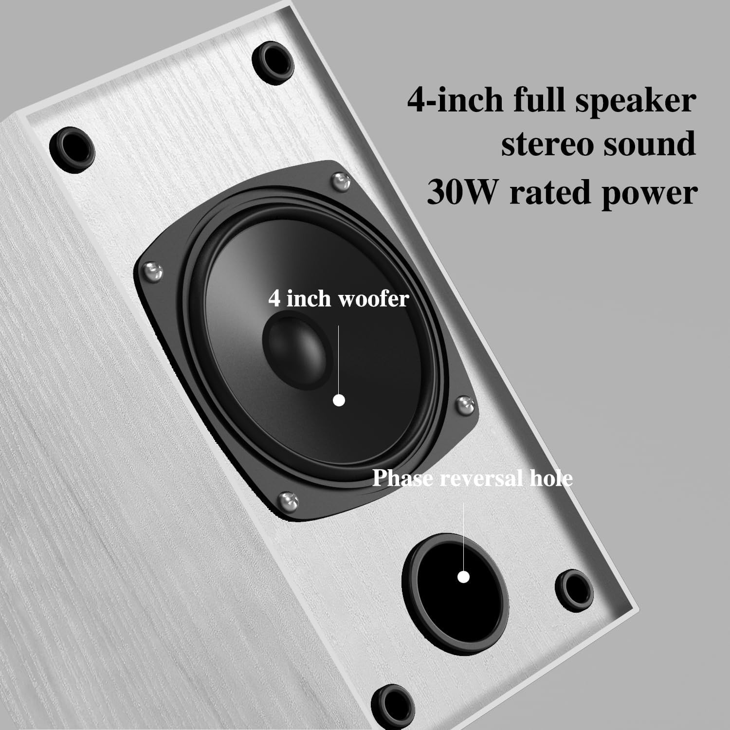 Compact Wall-Mounted Powered Speakers with 3.5-RCA Input & Superior Stereo Sound