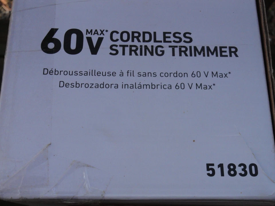 Toro Cordless 60V String Trimmer (51830) - UNUSED in open box - Image 4 of 4