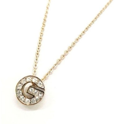Ausgezeichnet+++ Halskette GIVENCHY G Logo Diamantoptik