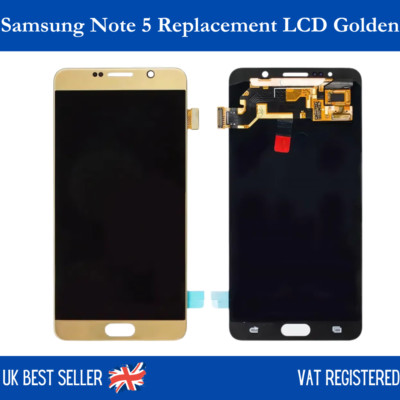 Brandneu für Samsung Note 5 Ersatz LCD Bildschirm Touch Display Digitizer - Gold