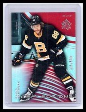 2020-21 Upper Deck #3 David Pastrnak Triple Dimensions Reflections Ruby #/500
