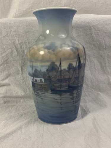 Dahl Jensen Limited Hand Crafted Vase By Arthur Boesen - boat 2/60 - Picture 8 of 11