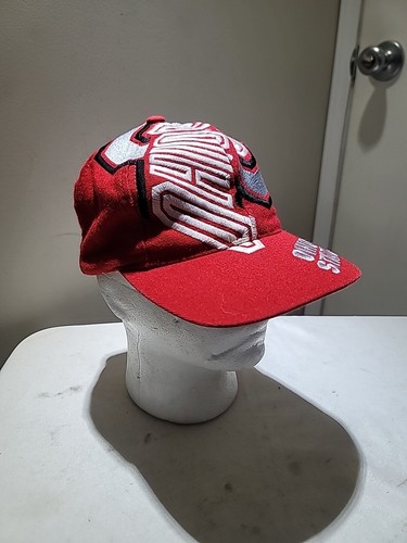 Vintage Ohio State Buckeyes Hat Mens OS Red Big Logo SnapBack The Game 90s Cap - Picture 8 of 10