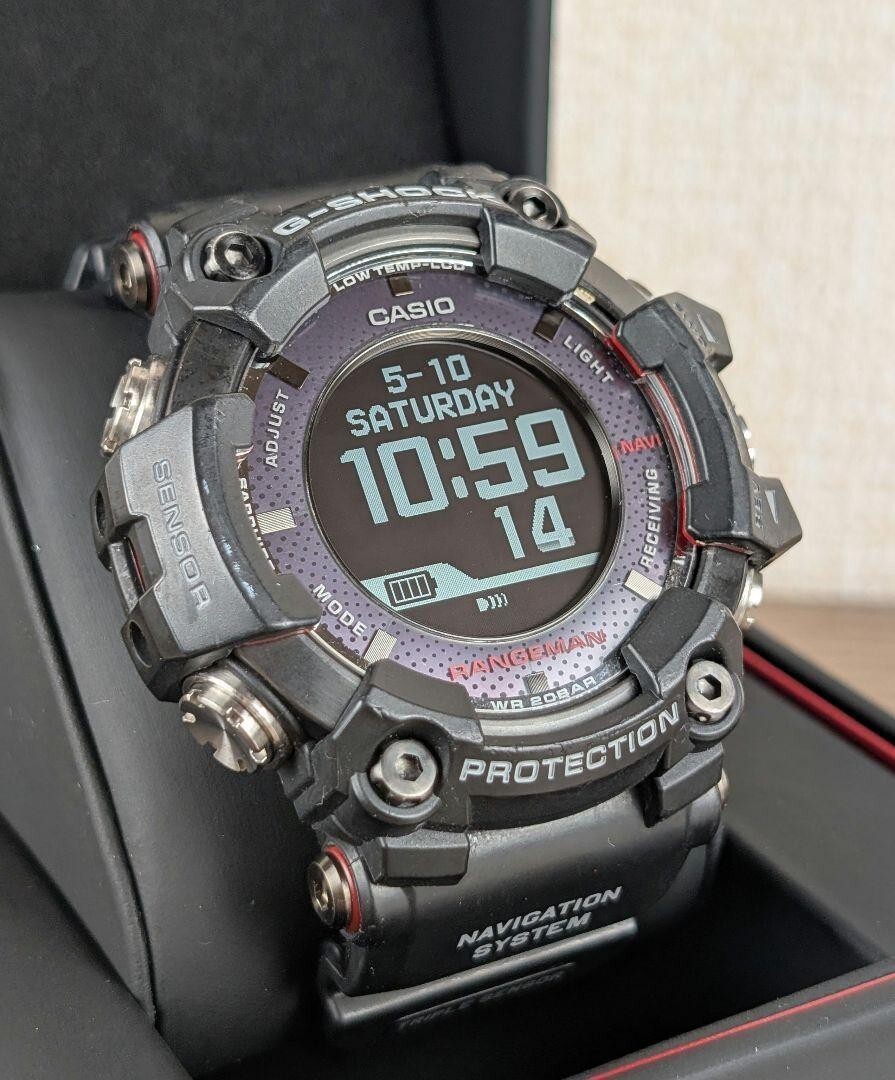【美品】CASIO G-SHOCK RANGEMAN GPR-B1000-1JR Amazon.com: Casio G-SHOCK RANGEMAN Solar-Assisted GPS