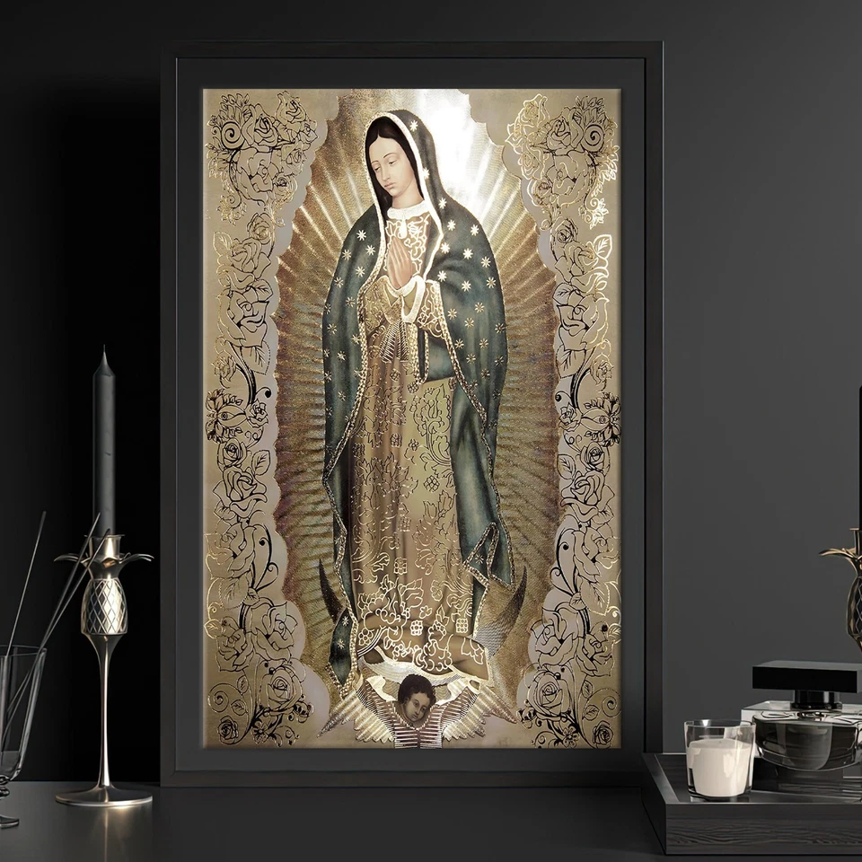 The Virgin Of Guadalupe, Religious Wall Art, Our Lady of Guadalupe, Lady Wall - Image 4 of 4