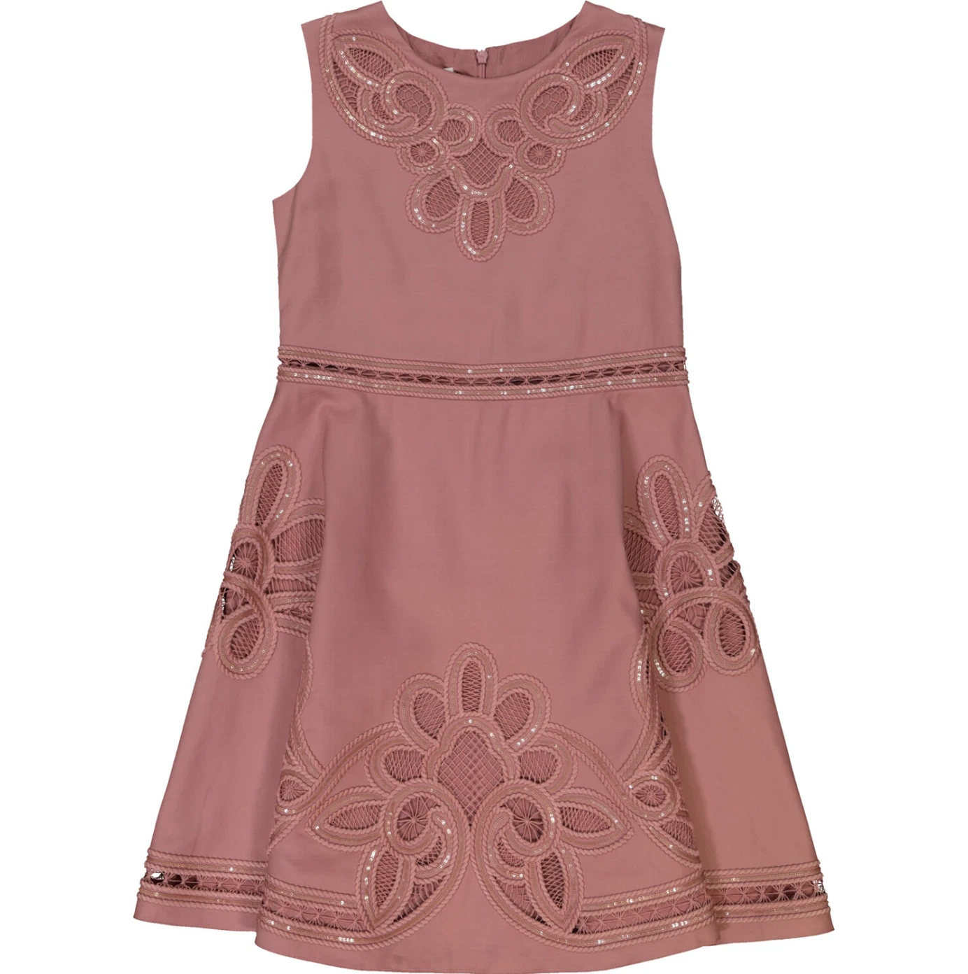 Robe rose sans manches brodée GUCCI 8 ans