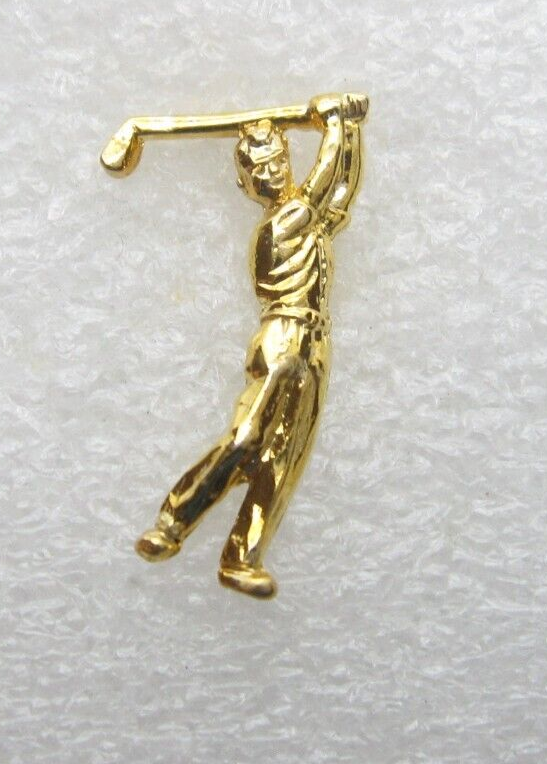 Golfer Finished Golf Swing Lapel Pin (C189)