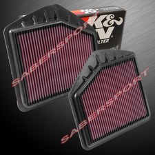 Two(2) K&N Hi-Flow Air Intake Filters for 2015-2020 Genesis G80 G90 5.0L 3.3L