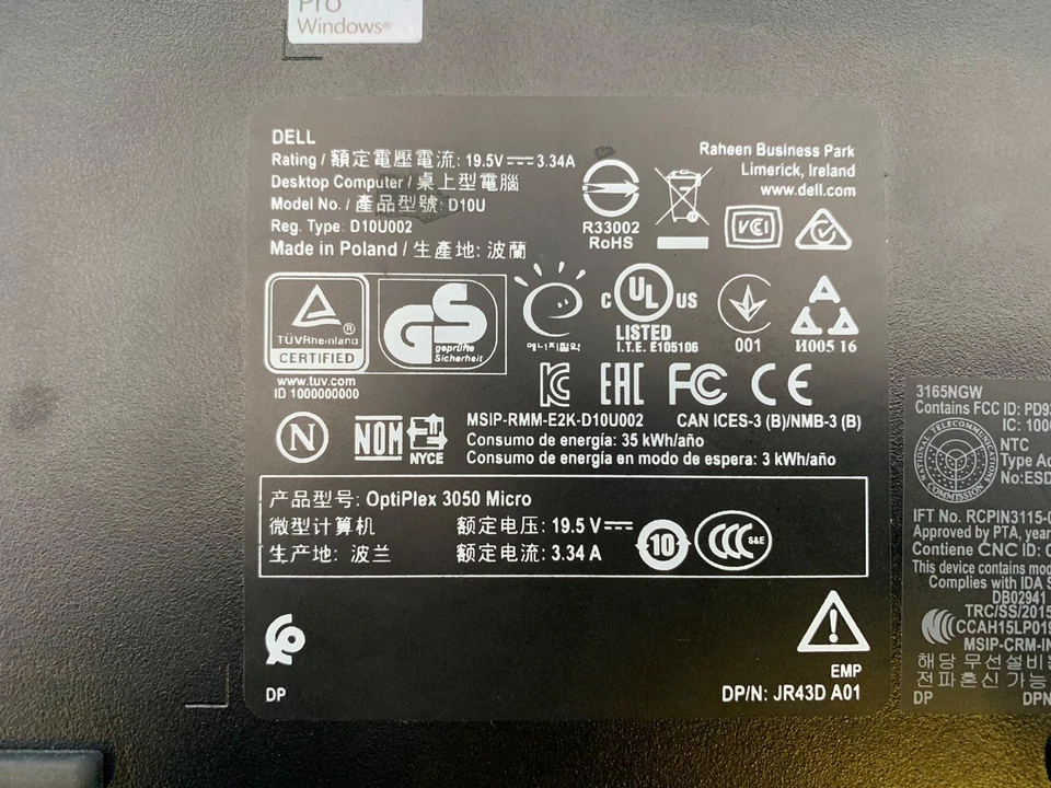 Dell OptiPlex 3050 Mini i5-7500T 2.7GHz, 8GB RAM, 128GB SSD, OS (OFFERS WELCOME) - Image 4 of 4