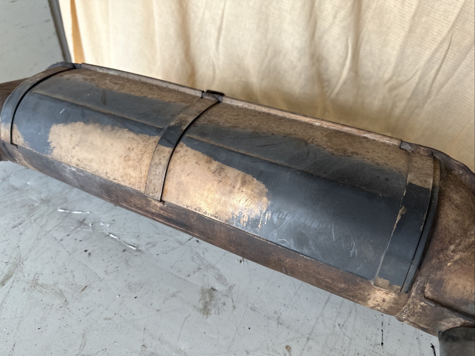 OEM Ferrari 308 QV USA Exhaust Muffler Silencer 121383 Classiche Original Vtg