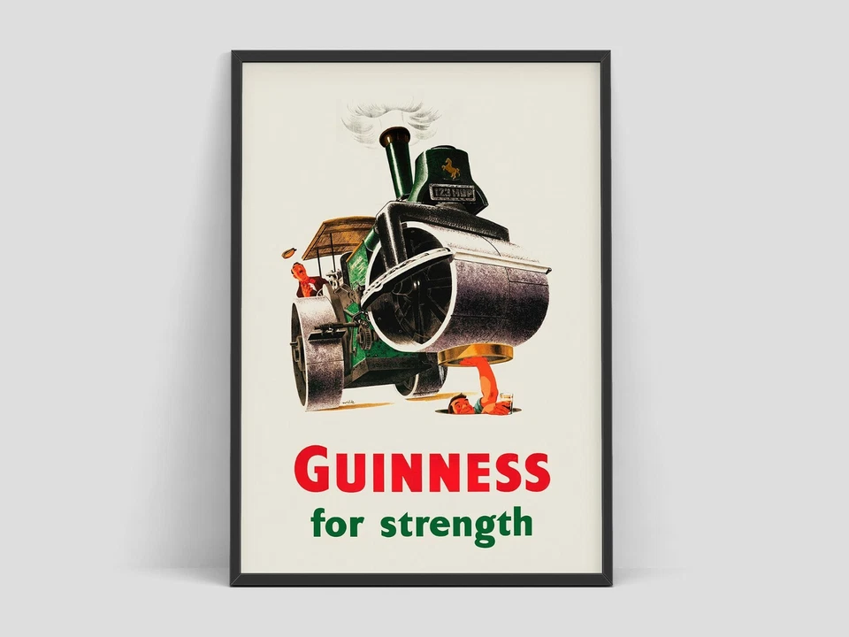 Conjunto de 3 cervejas Guinness publicidade retrô vintage impressão de arte de parede. Ótima decoração - Imagem 3 de 4