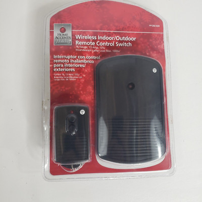 Wireless Indoor/Outdoor Remote Control Switch 202 620 16 Gauge 3 Amp 12 ...