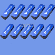 Bulk Lot 10PCS 1/2/4/8GB Blue Swivel USB Flash Drive Memory Pen Stick Storage