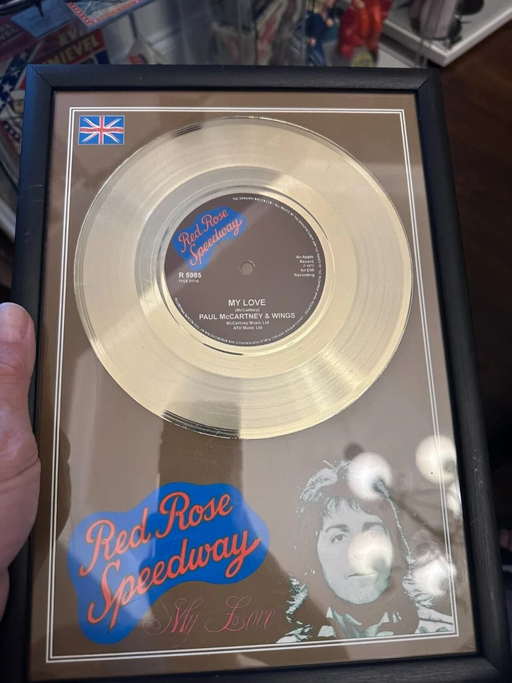 Beatles McCartney wings  Record Replica art mirror  My Love - Image 2 of 3