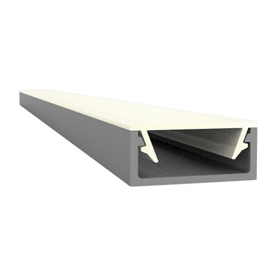 Led-Gigant Led Aluminium A1 Profil 2M f. Led streifen 2000mm mit Abdeckung