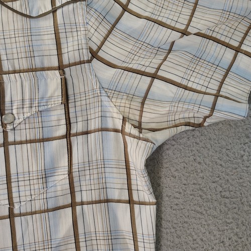 Bullhead Western Style Shirt Mens Medium Multicolor Plaid Pearl Snap Casual - Picture 2 of 11