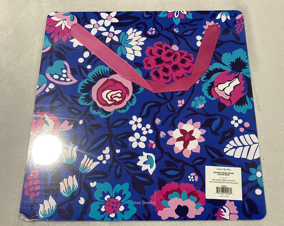 NWT Vera Bradley Magnet Memo Board - Floral￼ Flower Leaves Bow - Image 2 of 2