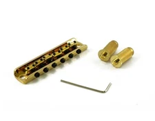 NEW Intonatable 6 Saddle Guitar Bridge For Bigsby, GOLD