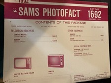 Vintage Sams Photofact Complete Folder Set 16...