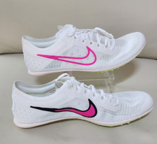 Nike Zoom Mamba V6 Track  Field Distance Spikes White Pink Black Men's 9.5