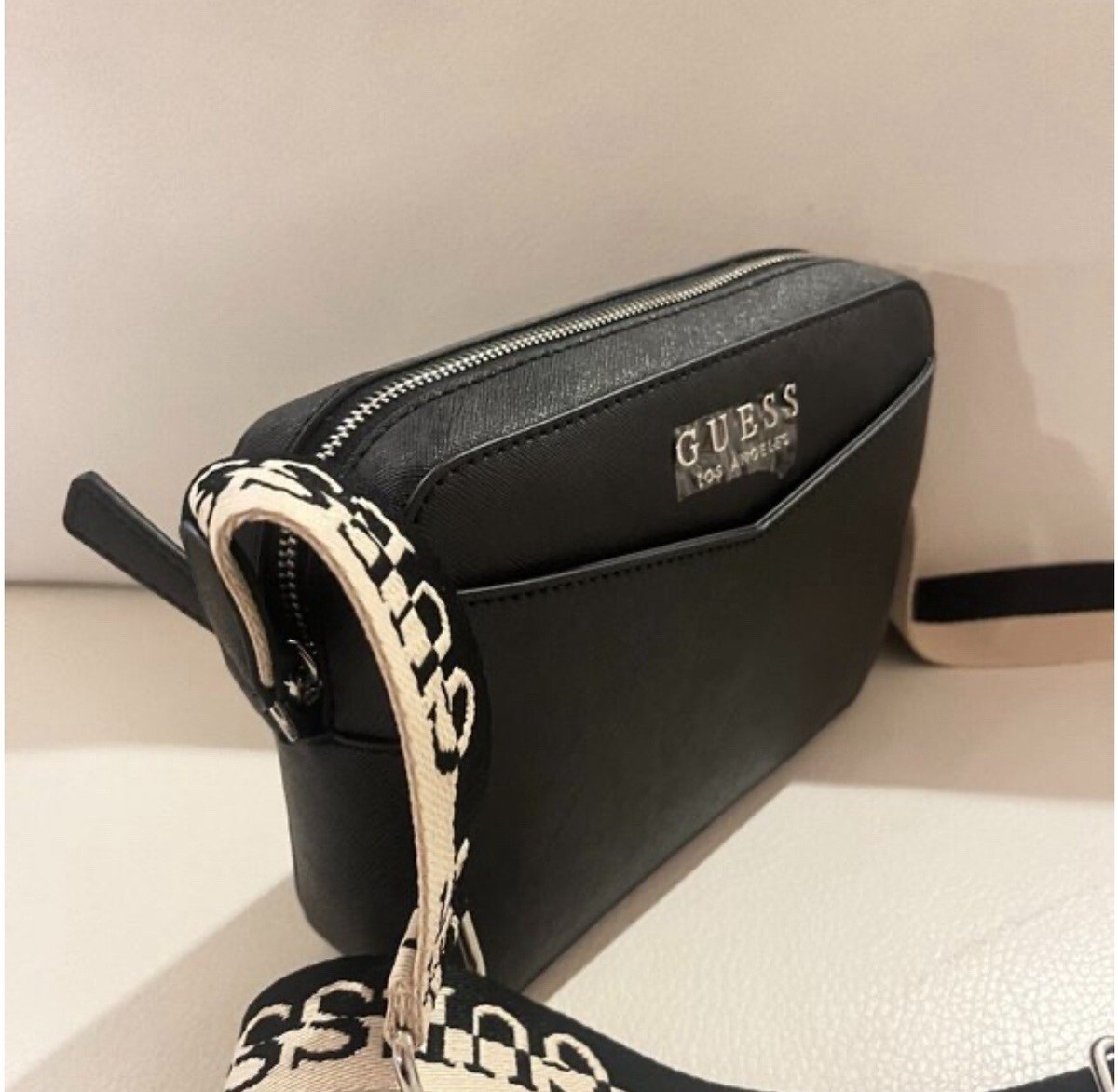 Guess Handbag White Multi Nemy Mini SF906469 new with tags | eBay