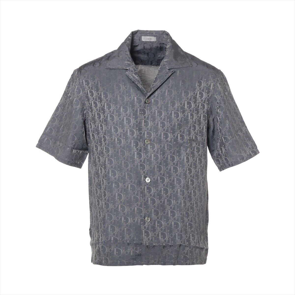 Dior Oblique 21SS Cotton & silk Shirt 38 Men's Gray Dior Oblique 21SS Cotton & silk Shirt 38 Men's Gray