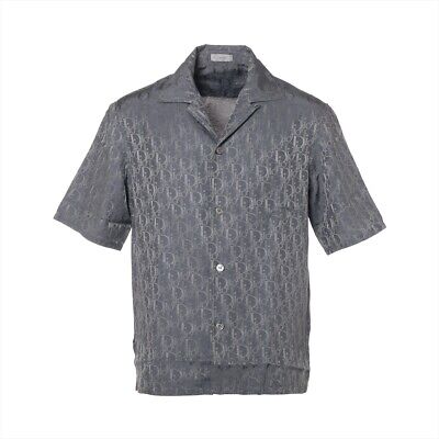 Dior Oblique 21SS Cotton & silk Shirt 38 Men's Gray Dior Oblique 21SS Cotton & silk Shirt 38 Men's Gray