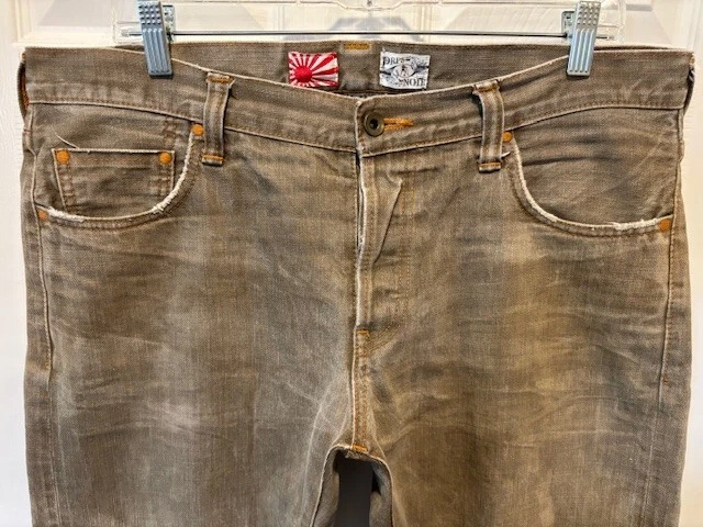 M'S $1200 PRPS NOIR JAPAN P61P19VBL RED-LINED SELVEDGE BARRACUDA JEANS W38X31 - Image 4 of 4