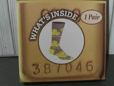 Adults Sockopath Crew Socks size M (8-12) & W (9-14)/Gold Bar