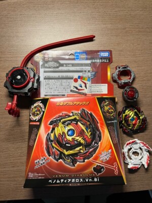 *sealed*Beyblade Burst GT B155 Starter Venom Diabolos Gn + LR Launcher Kit set