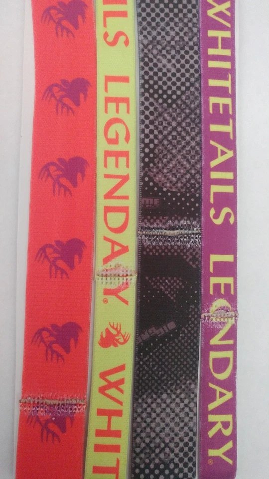 8 Women's Legendary Whitetails Performance Headbands Pink Deer Black Purple - Image 3 of 4