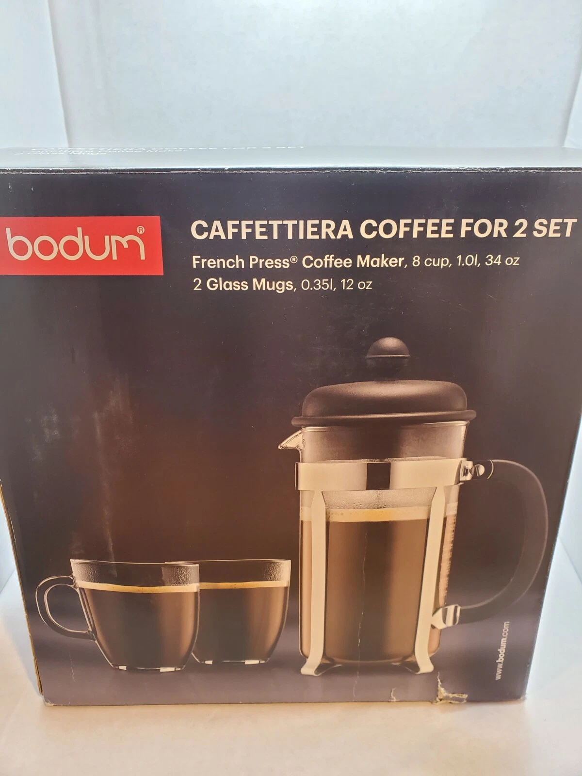BODUM Coffee Press And 2 Cup Set