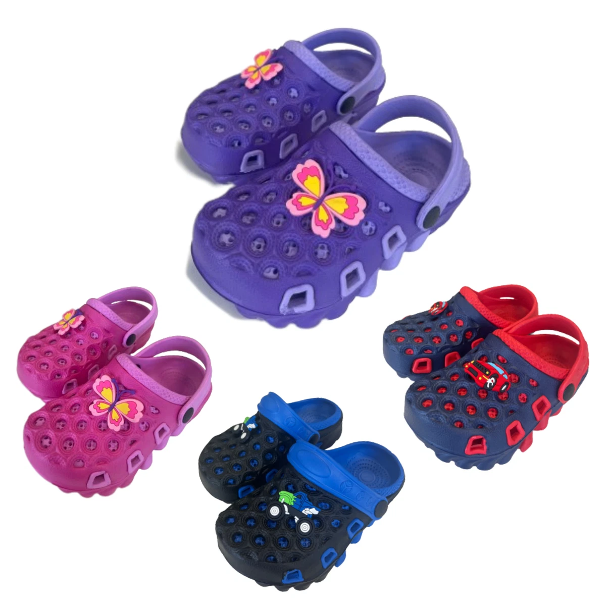 Kids Childrens Eva Rubber Clog Mules Slip On Girls Boys Shoes