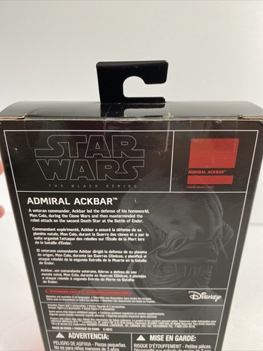 Hasbro Star Wars Black Series Admiral Ackbar Exclusive 3.75" Figure original Box - Picture 3 of 6