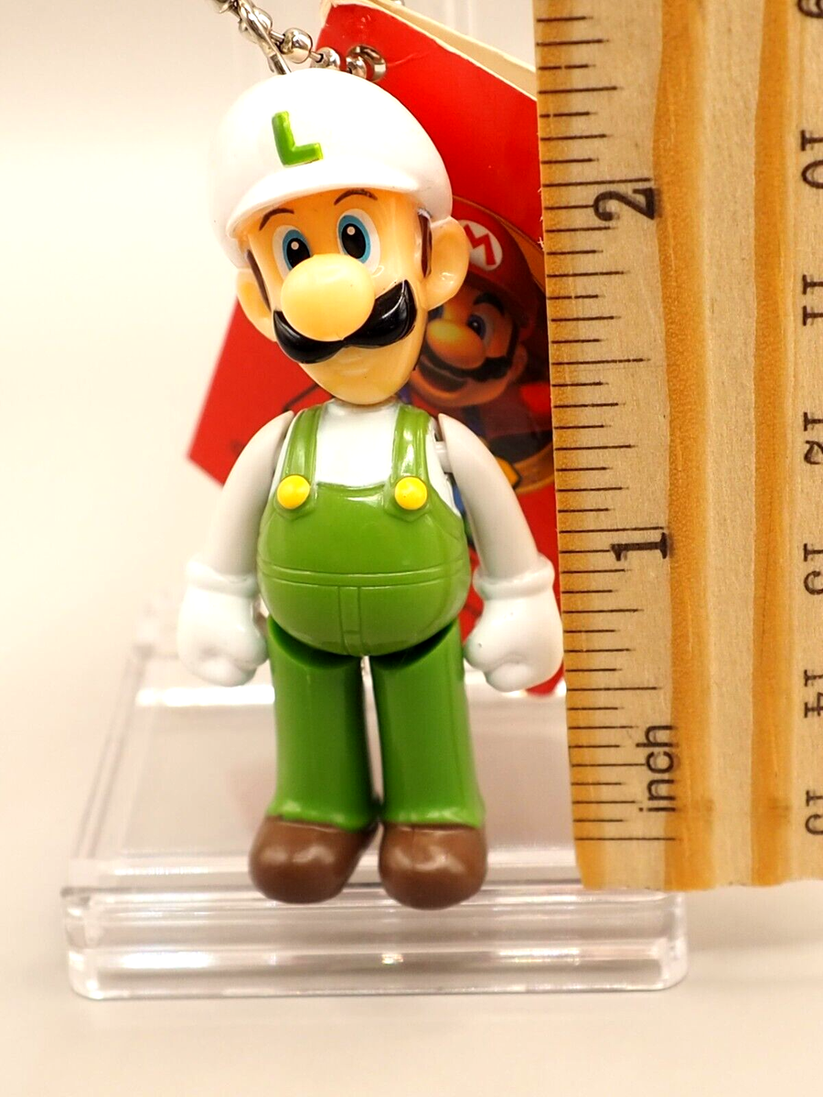 Luigi Super Mario Bros Swing Mascot Keychain Mini Figure Nintendo