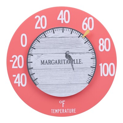 104-120MV1 La Crosse 8'' Margaritaville Indoor/Outdoor Floating Dial Thermometer