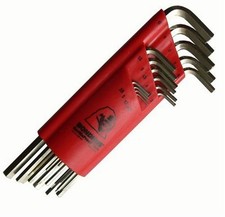 Bondhus 16246 Set of 6 Hex L-wrenches BriteGuard Finish, Short 1.5-5mm