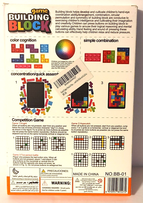 Building Block Game - Fidget Pop Pieces - 27 Pieces - Ages 3