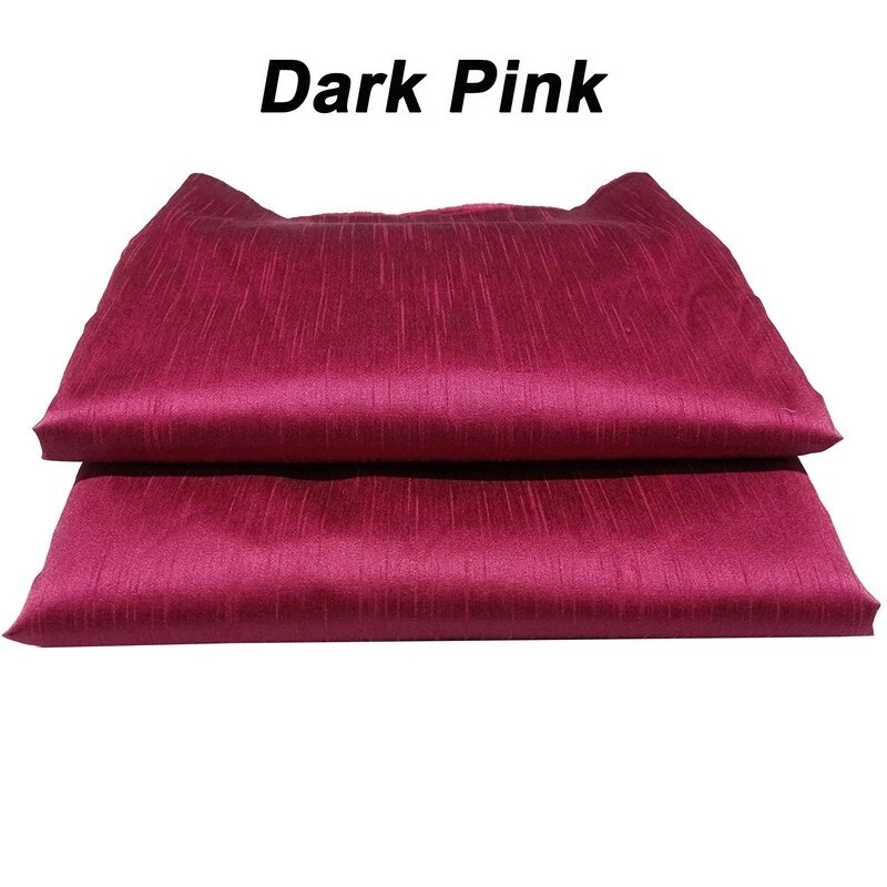Dark Pink Dupion Silk Fabric Plain 44/45" Width, for Dresses,Craft, Decor 5 YARD - Image 3 of 3
