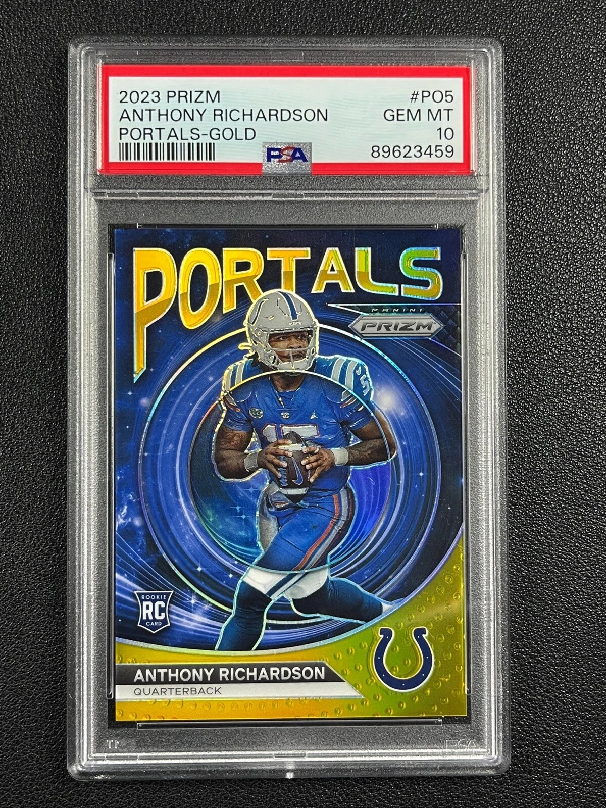 Anthony Richardson Panini Prizm Portals #PO5 Gold