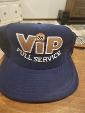 Vintage Union 76 Vip Full Service Hat Cap Snapback Trucker Nos Made In Usa (■)