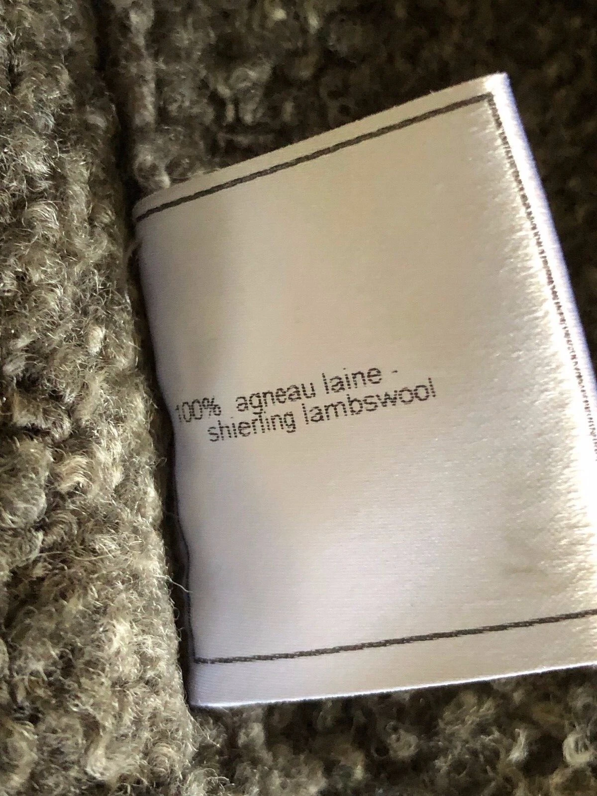 Cappotto Giacca Chanel Vintage 07A NUOVE ETICHETTE Ardesia SHEARLING LANA D'AGNELLO FR40 38 $12K