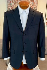 Ermenegildo Zegna Mens Blue 2 Btn Blazer Sz 40 R MINT 
