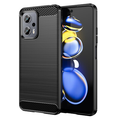 Schutzhülle für Xiaomi Poco X4 GT Case Carbon Look schwarz Bumper Cover